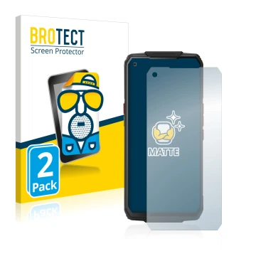 Face avant d’un emballage produit avec le logo de la marque BROTECT. À côté, l’appareil Oukitel WP7 est représenté avec la pro