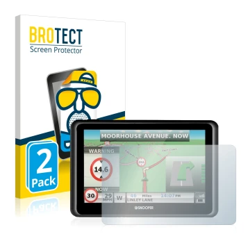 Face avant d’un emballage produit avec le logo de la marque BROTECT. À côté, l’appareil Snooper Truckmate S6900 est représenté