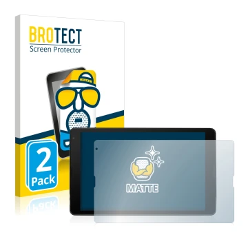 Face avant d’un emballage produit avec le logo de la marque BROTECT. À côté, l’appareil MEDION Lifetab E10420 est représenté a