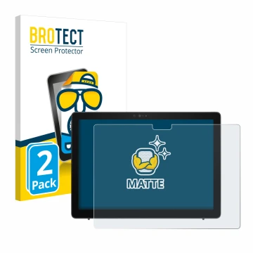 Face avant d’un emballage produit avec le logo de la marque BROTECT. À côté, l’appareil Dell Latitude 7210 2-in-1 est représen