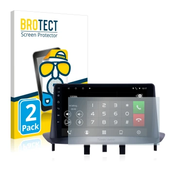Face avant d’un emballage produit avec le logo de la marque BROTECT. À côté, l’appareil Pioneer AVH-Z5200DAB est représenté av