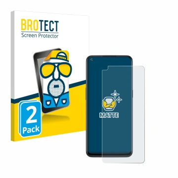 Face avant d’un emballage produit avec le logo de la marque BROTECT. À côté, l’appareil OnePlus Nord N10 5G est représenté ave