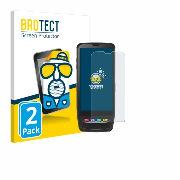 Face avant d’un emballage produit avec le logo de la marque BROTECT. À côté, l’appareil Casio IT-G650 est représenté avec la p