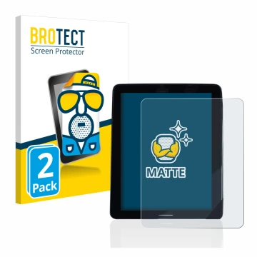 Face avant d’un emballage produit avec le logo de la marque BROTECT. À côté, l’appareil Volvo Polestar 2 2020 Infotainment Sys