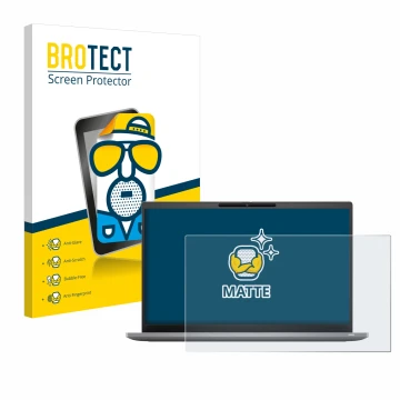 Face avant d’un emballage produit avec le logo de la marque BROTECT. À côté, l’appareil Dell Latitude 7420 Non-Touch est repré