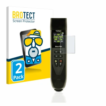 Face avant d’un emballage produit avec le logo de la marque BROTECT. À côté, l’appareil RigExpert Stick Pro est représenté ave
