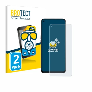 Face avant d’un emballage produit avec le logo de la marque BROTECT. À côté, l’appareil realme GT Master Edition est représent