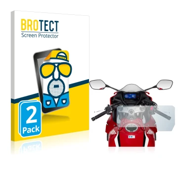 Face avant d’un emballage produit avec le logo de la marque BROTECT. À côté, l’appareil Honda CBR650R 2019-2021 est représenté