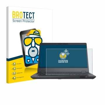 Face avant d’un emballage produit avec le logo de la marque BROTECT. À côté, l’appareil Fujitsu Lifebook U7311 est représenté 