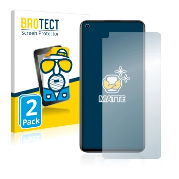 Face avant d’un emballage produit avec le logo de la marque BROTECT. À côté, l’appareil realme GT Neo 2 est représenté avec la