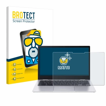 Face avant d’un emballage produit avec le logo de la marque BROTECT. À côté, l’appareil Acer Chromebook Spin 513 CP513-1H-S72Y