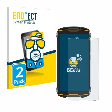 Face avant d’un emballage produit avec le logo de la marque BROTECT. À côté, l’appareil Cubot King Kong Mini 2 est représenté 