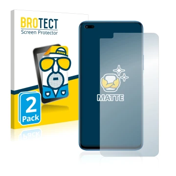 Face avant d’un emballage produit avec le logo de la marque BROTECT. À côté, l’appareil Honor 50 Lite est représenté avec la p