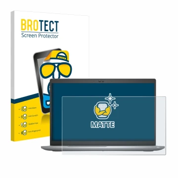 Face avant d’un emballage produit avec le logo de la marque BROTECT. À côté, l’appareil Dell Latitude 5520 est représenté avec