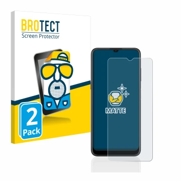Face avant d’un emballage produit avec le logo de la marque BROTECT. À côté, l’appareil Nokia G21 est représenté avec la prote