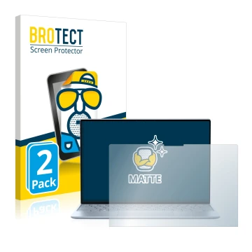 Face avant d’un emballage produit avec le logo de la marque BROTECT. À côté, l’appareil Dell XPS 13 9315 Touch est représenté 