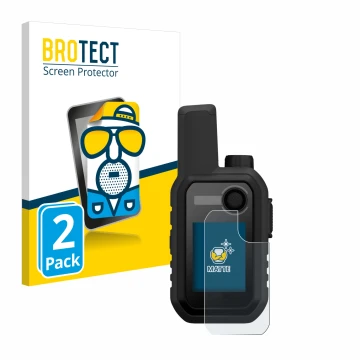 Face avant d’un emballage produit avec le logo de la marque BROTECT. À côté, l’appareil Garmin Alpha 10 K est représenté avec 