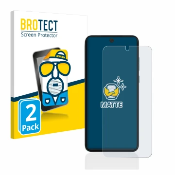 Face avant d’un emballage produit avec le logo de la marque BROTECT. À côté, l’appareil Motorola Edge 30 Neo est représenté av