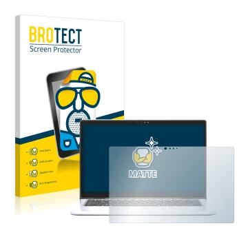 Face avant d’un emballage produit avec le logo de la marque BROTECT. À côté, l’appareil Dell Latitude 7330 Laptop est représen