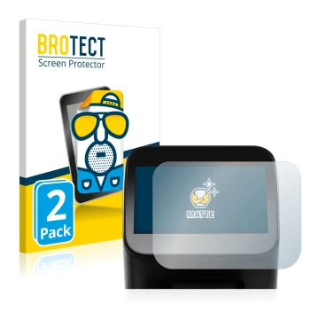 Face avant d’un emballage produit avec le logo de la marque BROTECT. À côté, l’appareil Shaper Origin Gen1 est représenté avec