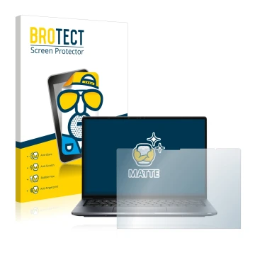 Face avant d’un emballage produit avec le logo de la marque BROTECT. À côté, l’appareil Dell Latitude 9430 2-in-1 est représen