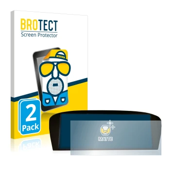 Face avant d’un emballage produit avec le logo de la marque BROTECT. À côté, l’appareil BMW E91 320d CiC Professional est repr