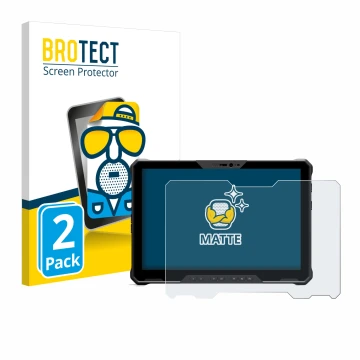 Face avant d’un emballage produit avec le logo de la marque BROTECT. À côté, l’appareil Dell Latitude 7230 Rugged Extreme est 