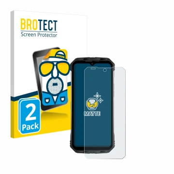 Face avant d’un emballage produit avec le logo de la marque BROTECT. À côté, l’appareil Doogee S100 est représenté avec la pro
