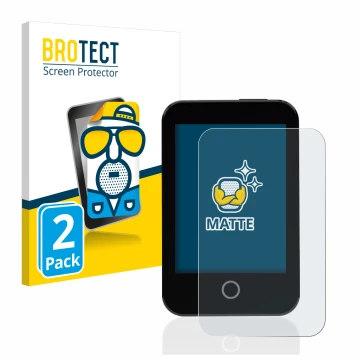 Face avant d’un emballage produit avec le logo de la marque BROTECT. À côté, l’appareil Medtrum Touchcare nano CGM est représe