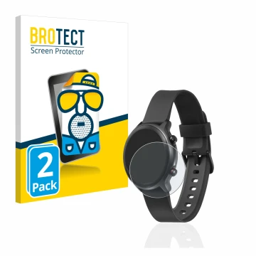 Face avant d’un emballage produit avec le logo de la marque BROTECT. À côté, l’appareil Doro Watch est représenté avec la prot