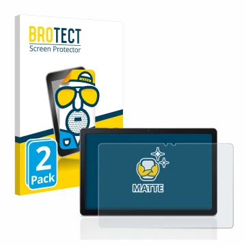 Face avant d’un emballage produit avec le logo de la marque BROTECT. À côté, l’appareil Acer Iconia Tab P10 est représenté ave