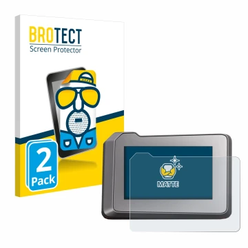 Face avant d’un emballage produit avec le logo de la marque BROTECT. À côté, l’appareil KTM 1290 Super Duke R 2022 TFT-Display