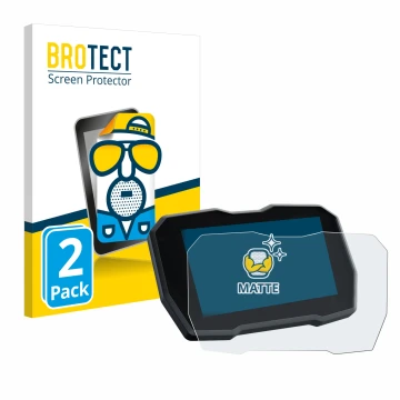 Face avant d’un emballage produit avec le logo de la marque BROTECT. À côté, l’appareil Ducati Multistrada V4 2021+ est représ