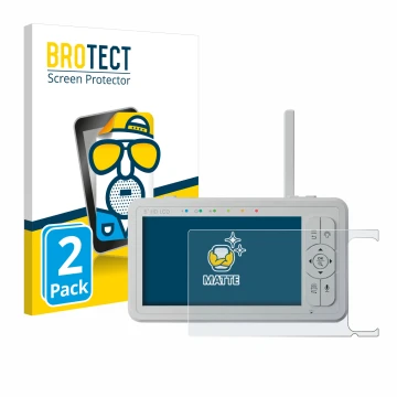 Face avant d’un emballage produit avec le logo de la marque BROTECT. À côté, l’appareil Babysense HD S2 5