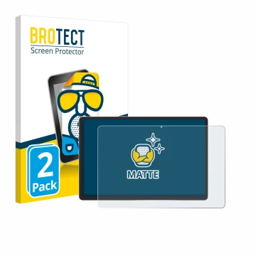 Face avant d’un emballage produit avec le logo de la marque BROTECT. À côté, l’appareil Samsung Galaxy Tab S9 Plus 5G est repr