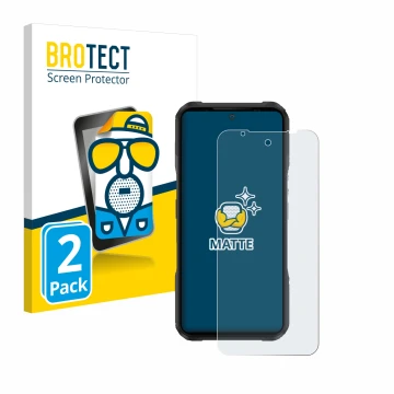 Face avant d’un emballage produit avec le logo de la marque BROTECT. À côté, l’appareil Doogee V20 Pro est représenté avec la 