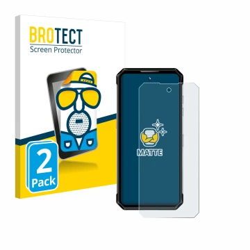 Face avant d’un emballage produit avec le logo de la marque BROTECT. À côté, l’appareil Oukitel WP21 Ultra est représenté avec