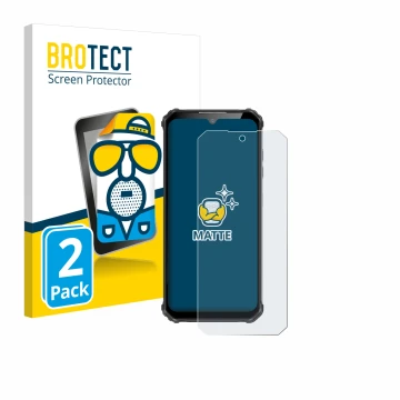 Face avant d’un emballage produit avec le logo de la marque BROTECT. À côté, l’appareil Oukitel WP22 est représenté avec la pr
