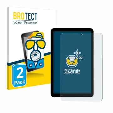 Face avant d’un emballage produit avec le logo de la marque BROTECT. À côté, l’appareil Alldocube iPlay 50 mini est représenté