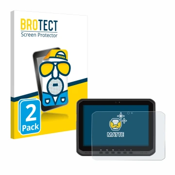 Face avant d’un emballage produit avec le logo de la marque BROTECT. À côté, l’appareil Zebra ET60 est représenté avec la prot