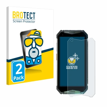 Face avant d’un emballage produit avec le logo de la marque BROTECT. À côté, l’appareil Ulefone Armor 20WT est représenté avec