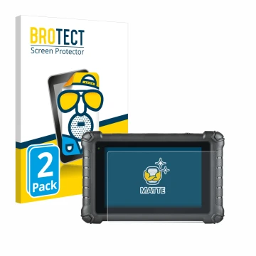 Face avant d’un emballage produit avec le logo de la marque BROTECT. À côté, l’appareil Autel MaxiDAS DS900 est représenté ave