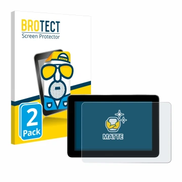 Face avant d’un emballage produit avec le logo de la marque BROTECT. À côté, l’appareil Trimble GFX-1060 est représenté avec l