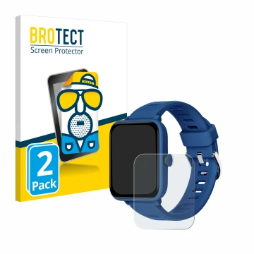 Face avant d’un emballage produit avec le logo de la marque BROTECT. À côté, l’appareil Biggerfive BW01 1.5