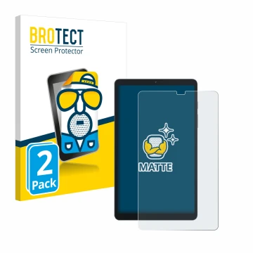 Face avant d’un emballage produit avec le logo de la marque BROTECT. À côté, l’appareil Blackview Tab 60 8.68