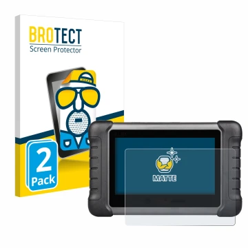 Face avant d’un emballage produit avec le logo de la marque BROTECT. À côté, l’appareil Autel MaxiCheck MX808s est représenté 