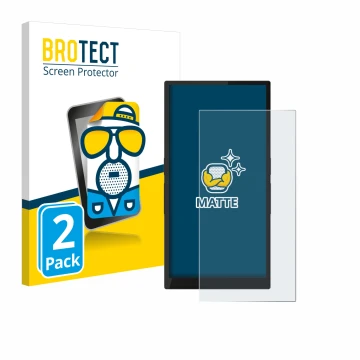 Face avant d’un emballage produit avec le logo de la marque BROTECT. À côté, l’appareil Hiby R6 Pro II (2e Gen.) est représent