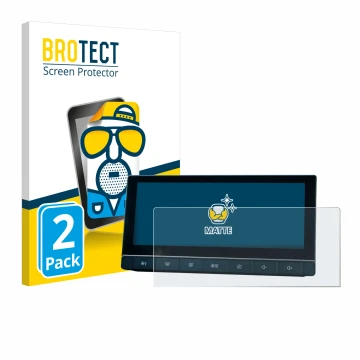 Face avant d’un emballage produit avec le logo de la marque BROTECT. À côté, l’appareil MG 5 IPS-HD 10.25