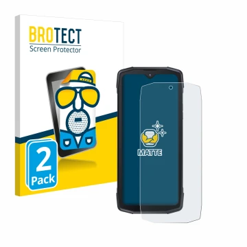 Face avant d’un emballage produit avec le logo de la marque BROTECT. À côté, l’appareil Cubot King Kong Star 5G est représenté