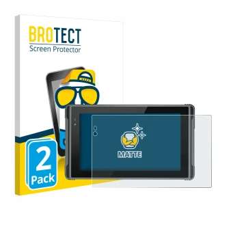 Face avant d’un emballage produit avec le logo de la marque BROTECT. À côté, l’appareil Hugerock X7 est représenté avec la pro